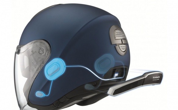 Some manufacturers, like Schuberth, directly integrate the intercom into the helmets                      