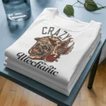 Motorcycle T-shirt Crazy Biker