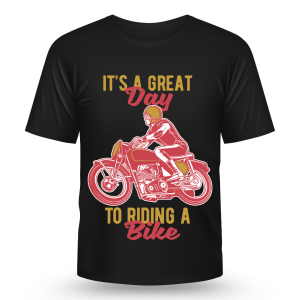 Riding, Great day, Bike, Happy, Good vibes, Graphic tee