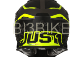 JUST1 J39 Stars Black Fluo Yellow Titanium Full Face Helmet for Bike
