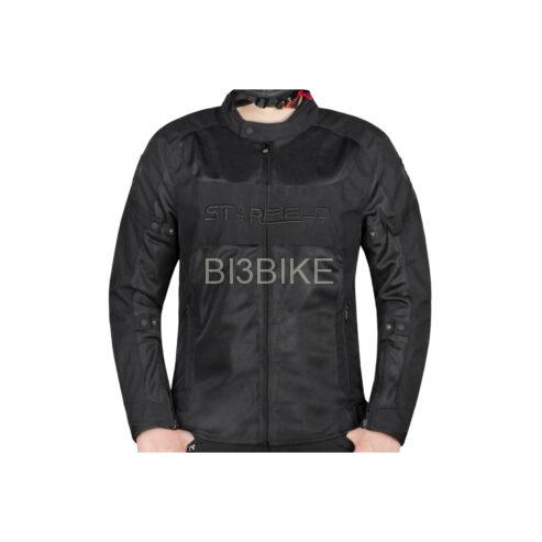 SFK Men’s Summer Motorcycle Jacket: Black Elegant Motocross Racing Suit