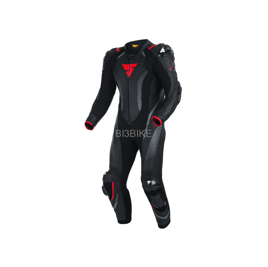 SHIMA Men’s Apex RS Motorbike Full Leather Suit Black/Red