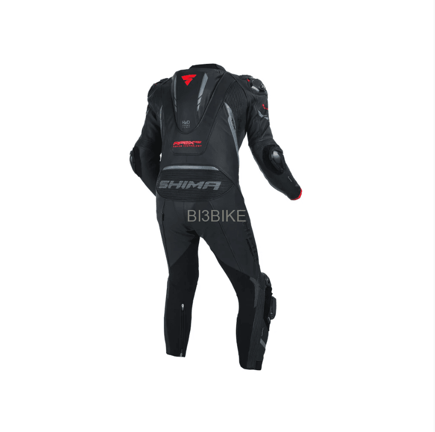 SHIMA Men’s Apex RS Motorbike Full Leather Suit Black/Red