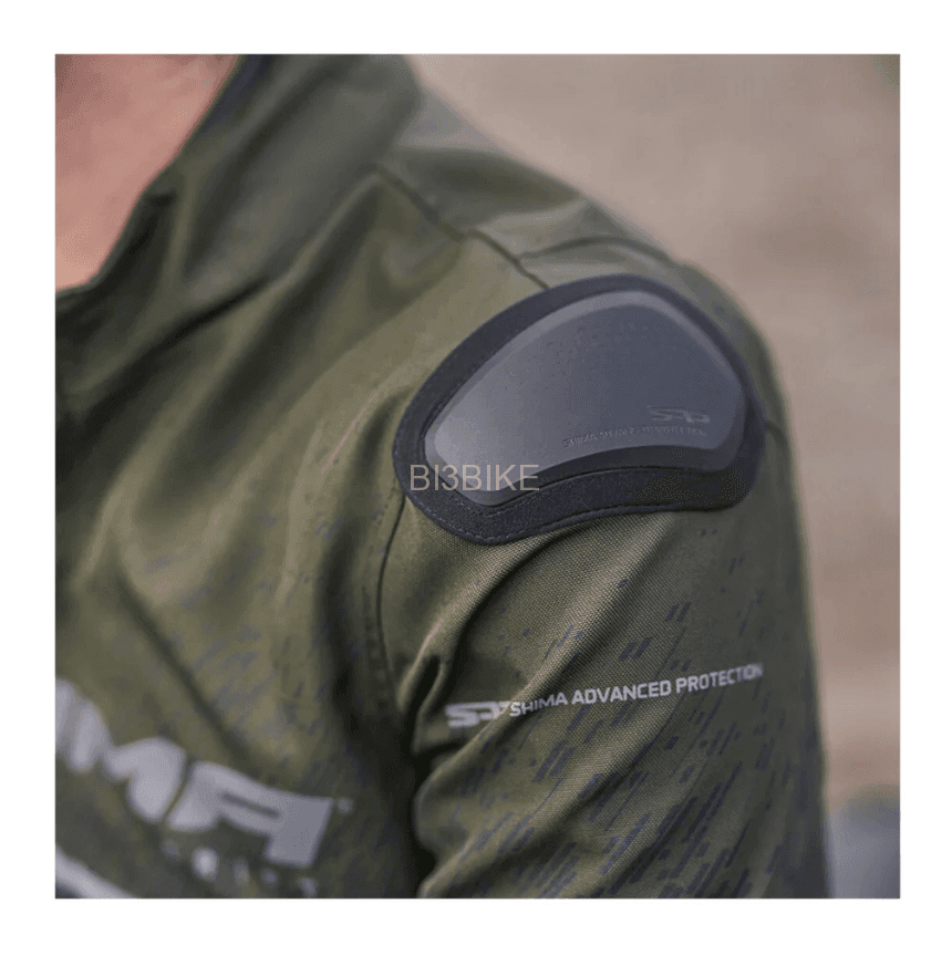 SHIMA Urban Drift Textile Motorcycle Jacket Green & Black