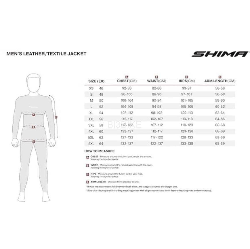 Shima Jacket Drift Plus Men’s Motorcycle Apparel Black